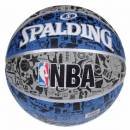 Spalding NBA Graffiti Basketball (Size -7) (Grey / Black / Blue)